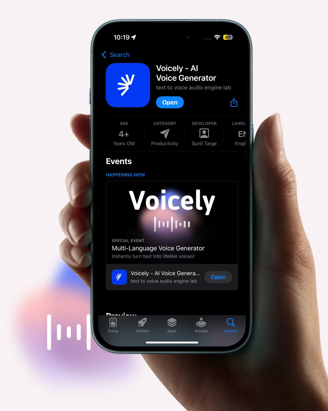 Voicely App Screenshot